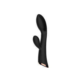 Vibromasseur noir avec stimulateur de clitoris LRIS USB 